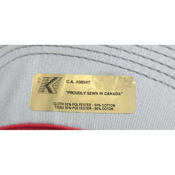 Vintage RARE Polaris Hat Cap Snapback Red 4X4 400 Fourwheeler 90s Made CAN Race! - Picture 2 of 7